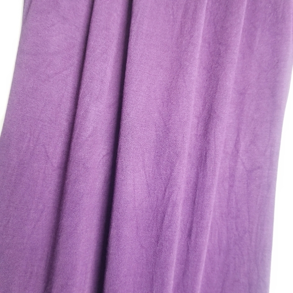 Ted Baker Dress Purple Knee Length 3/4 sleeve Low gathered Back Silk Pull Over 2 - Picture 14 of 14